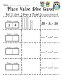 Place Value Dice Game Recording Sheet