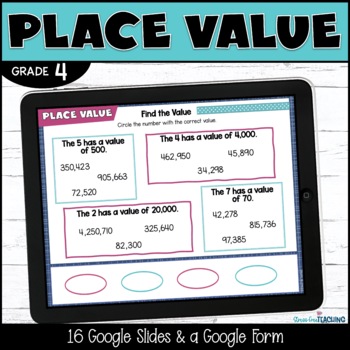 Preview of Place Value Practice | Digital