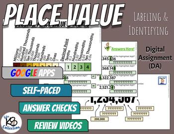 Preview of Place Value  - Digital Assignment