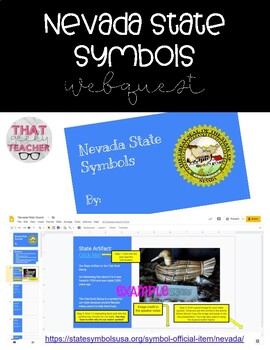 Preview of Nevada State Symbols WebQuest