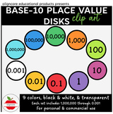 Place Value Disks Clip Art Set