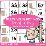 Place Value Dominos Math Center Game - Tens and Ones