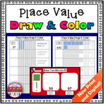 Preview of Place Value Activity with Base Ten Blocks for Kindergarten, 1st, and 2nd Grade