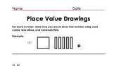 Place Value Drawing With Base Ten Blocks