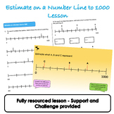Place Value - Estimate on a Number Line to 1000 Lesson