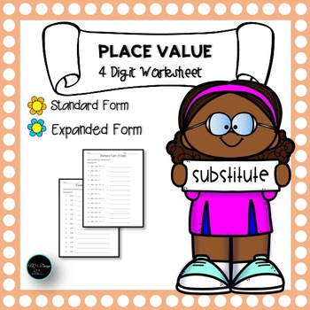 Preview of Place Value Expanded Form, 4-Digit Numbers and 4-Digit Numbers in Standard Form