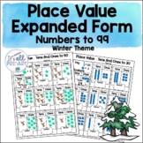 Place Value - Expanded Form - Numbers to 99 WINTER THEME