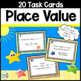 Place Value Expanded Form and Comparing Numbers Task Cards
