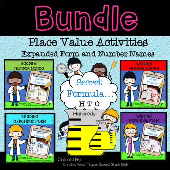 Preview of Place Value BUNDLE- Expanded Form and Number Names