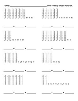 expanded notation worksheets understand the place value system 5th