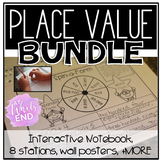 Place Value Bundle {with Interactive Journal, 8 stations, 