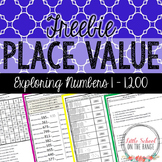 Place Value FREEBIE: Numbers to 1,200
