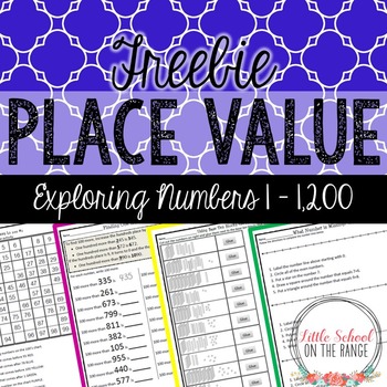 Preview of Place Value FREEBIE: Numbers to 1,200