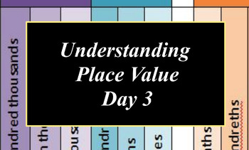 Preview of Place Value Flipchart Day 3