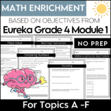 Place Value & Form, Math Enrichment Packet Eureka Grade 4 
