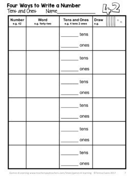 Free Place Value Worksheets and Place Value Cut and Paste ...
