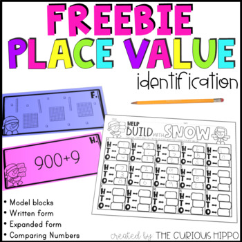 Preview of Place Value Worksheets Freebie