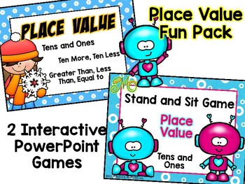Preview of Place Value Fun Pack – 2 Interactive PowerPoint Math Games