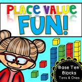 Place Value Fun - base ten blocks (tens and ones)