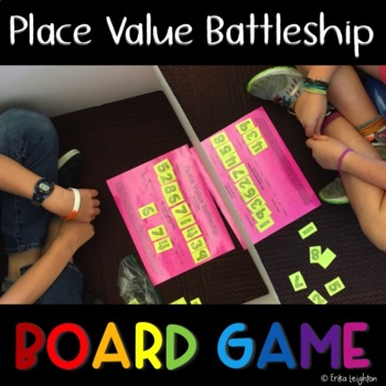 Preview of Place Value Game - Battleship - 4 Differentiated Boards
