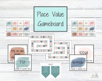 Preview of Place Value Game Board Bundle