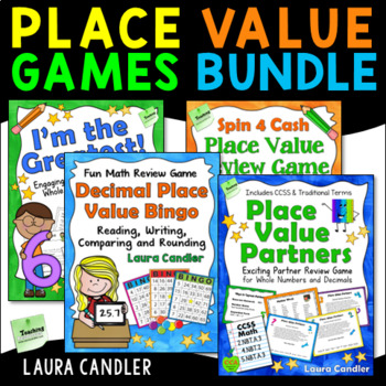 Preview of Place Value Games Bundle | Whole Number and Decimal Activities (Save 40%)