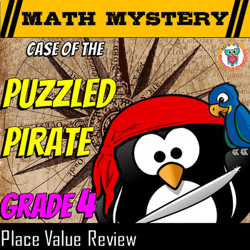 Preview of Place Value Game Review Activity - 4th Grade Math Mystery