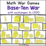 Place Value Game to 1,000 | Base Ten War with Exchanges