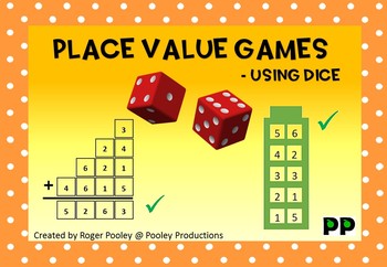 Preview of Place Value Games, with instructions, 6 pgs