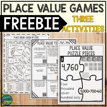 Preview of Place Value Games FREEBIE