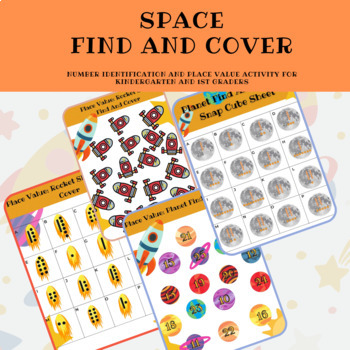 Preview of Place Value Games | Outer Space Find And Cover Using Base Ten Cubes
