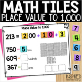 Place Value Games Place Value Worksheets Math Tiles to 1,000