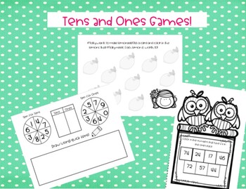 Preview of Place Value Games- Tens and Ones