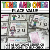 1st Grade Place Value Chart Tens and Ones Games - 6 SETS
