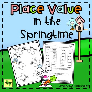 Preview of Place Value Games and Activities for Centers for 2nd Grade