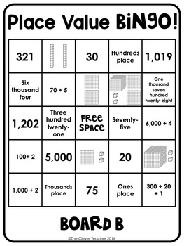Place Value Games for Third Grade by The Clever Teacher | TpT