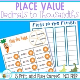 Decimals Place Value Games -  NO PREP Games and Interactiv