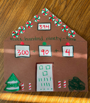 Preview of Place Value Gingerbread House