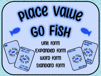 Preview of Place Value Go Fish