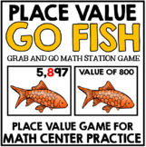 Place Value Go Fish - Guided Math Station Games - Math Centers