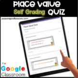Place Value Google Classroom Task Cards Forms Assessments 