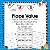 Place Value Greater Than, Less Than, Equal To Cooperative 