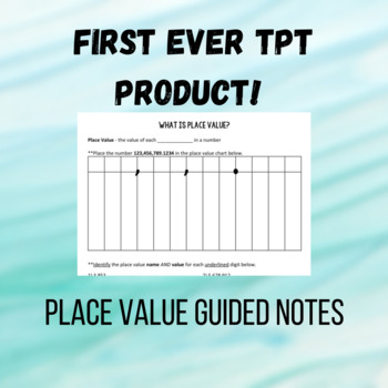 Preview of Place Value Guided Notes