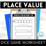 Place Value Guided Video Lesson, Partner Dice Game, Write 