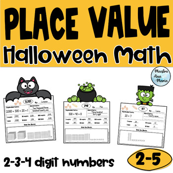 Preview of Place Value - Halloween Math - Expanded Form - Base Ten Blocks