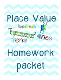 Place Value Homework Packet -- Common Core Aligned!