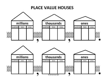 Preview of Place Value Houses