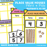 Place Value Houses - 2 digit Numbers