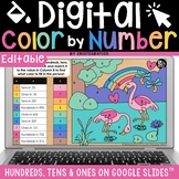 Place Value Hundreds, Tens and Ones Color by Number Math G