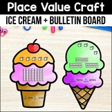 Place Value Ice Cream Math Crafts Summer Bulletin Board Ju